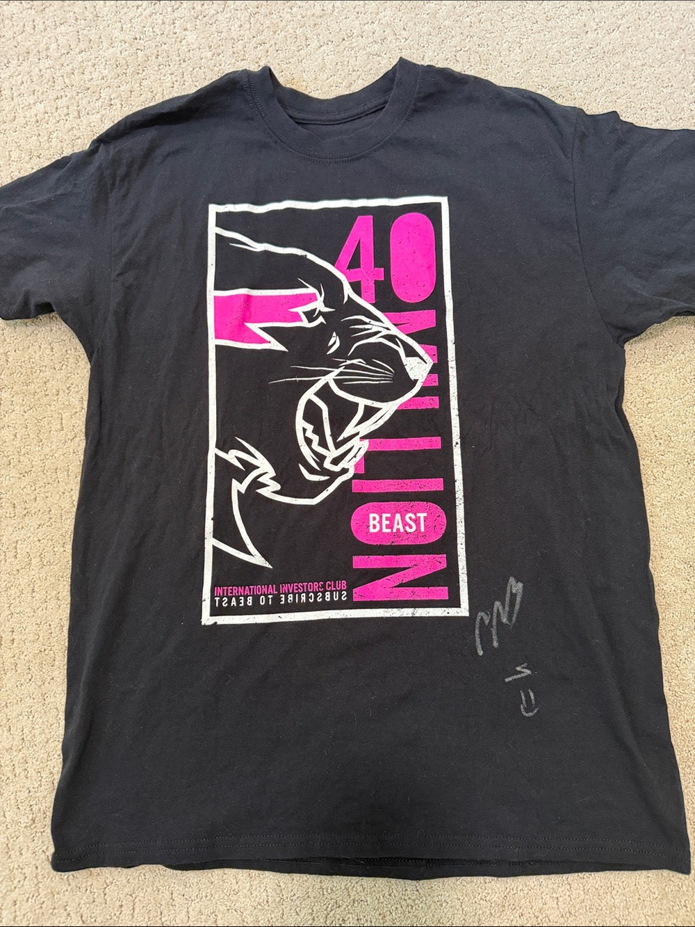 Signed Mr. Beast shirt